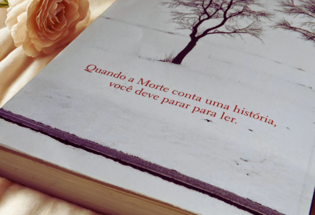 "Impressões e reflexões sobre A Menina que Roubava Livros de Markus Zusak."